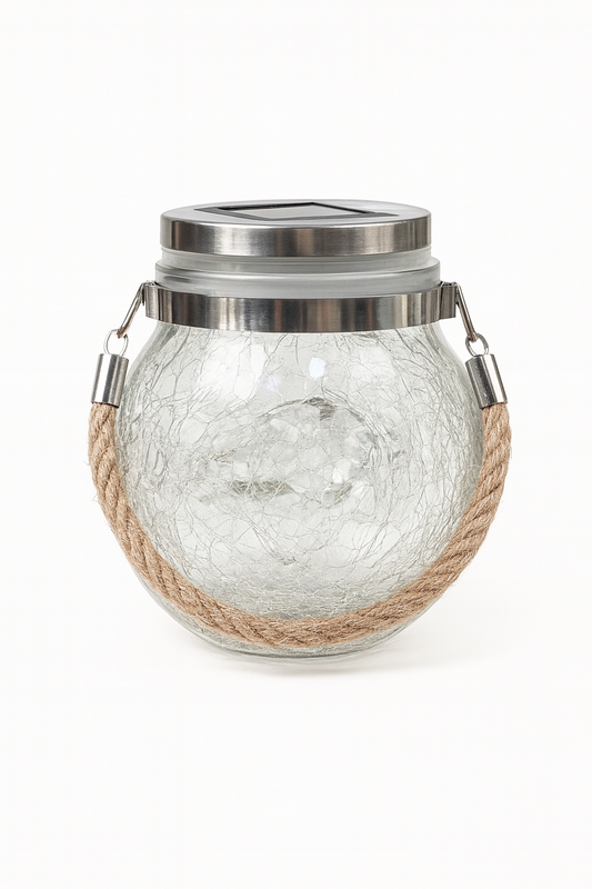 Coastal Crackle Glow Lantern